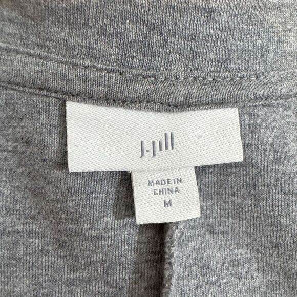 J. JILL relaxed heather grey blazer| medium - Picture 7 of 11